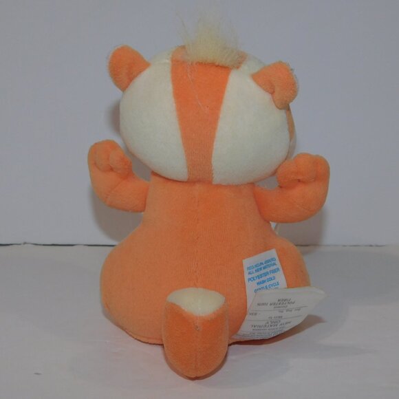 VTG 1998 Fisher Price Peaceful Planet 6" Baby Plush Rattle Chipmunk  stuffed - Picture 5 of 7